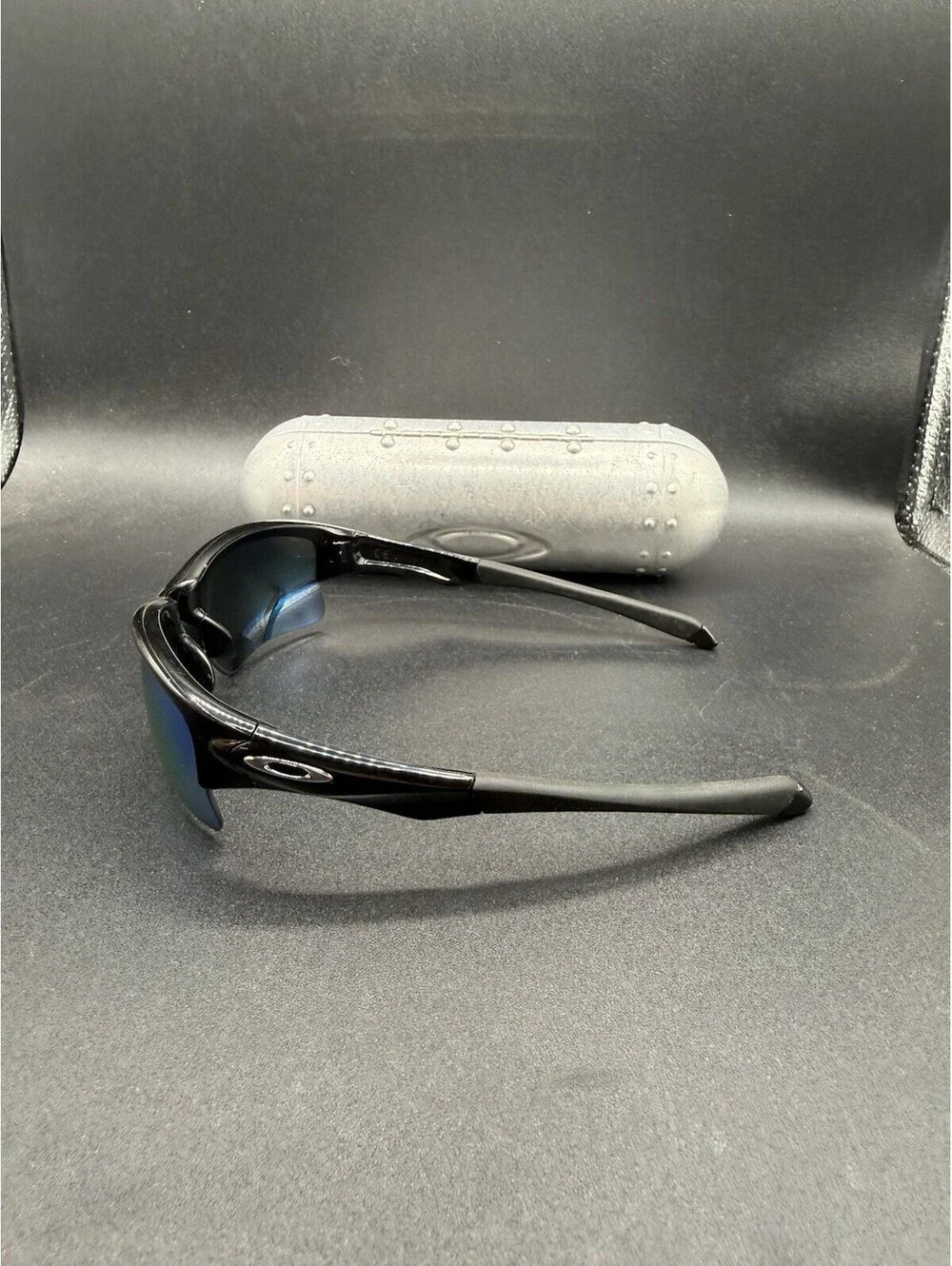 Oakley Quarter Jacket Polished Black/Prizm Deep Water Polarized Lenses